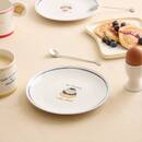 Set di 6 piatti da dessert "Fra" Porcellana, D.19 cm Modello A