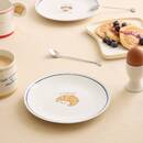 Set di 6 piatti da dessert "Fra" Porcellana, D.19 cm Modello A