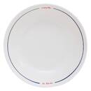 Set di 6 piatti fondi "Petit dej &agrave; la fran&ccedil;aise" Porcellana, D.20,2 cm Blu
