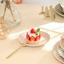 Set di 4 piatti per il pane "Romy" Gres, D.15,3 cm Rosa