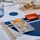 Set sushi "Nippon" 6 pezzi, Gres, 10x7,5 cm Multicolore