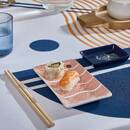 Set sushi "Nippon" 6 pezzi, Gres, 10x7,5 cm Multicolore