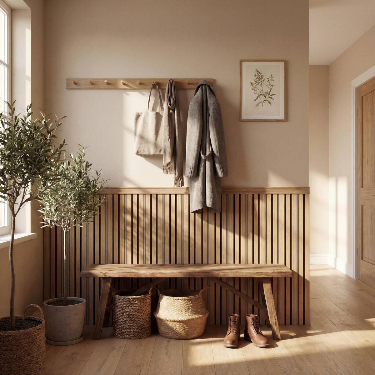 Set di 4 zoccoli "Beny" 4 pezzi, Beige Beige