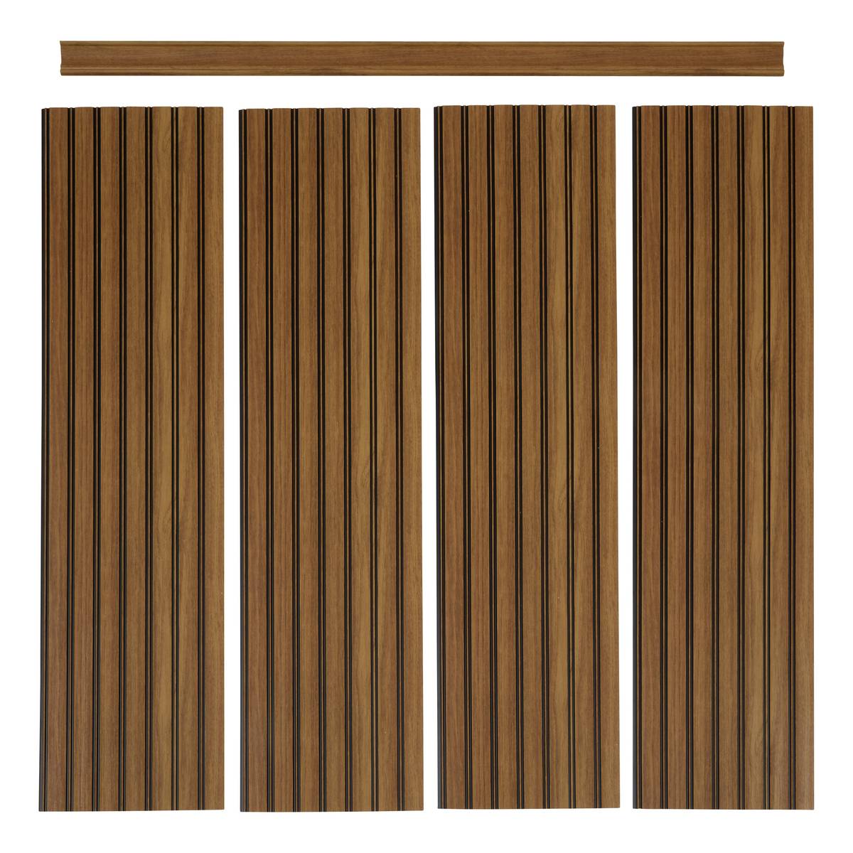 Set di 4 zoccoli "Beny" 4 pezzi, Marrone Marrone