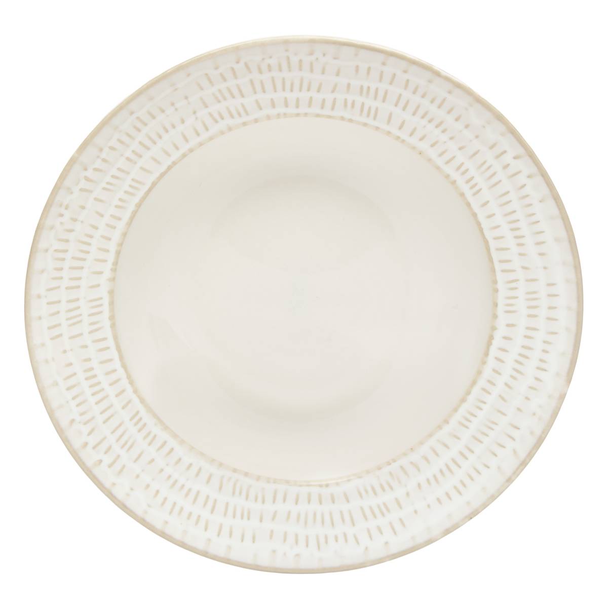 Set di 6 piatti fondi "Camille" Gres, Ø 22,2 cm Bianco