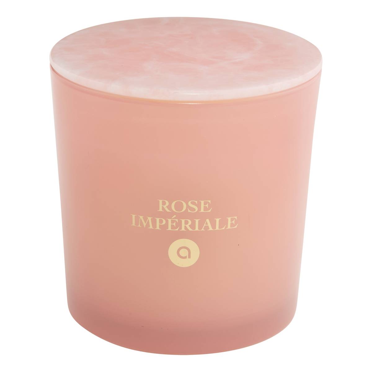 Candela profumata rotonda "Liana" Rosa, 320g Rosa