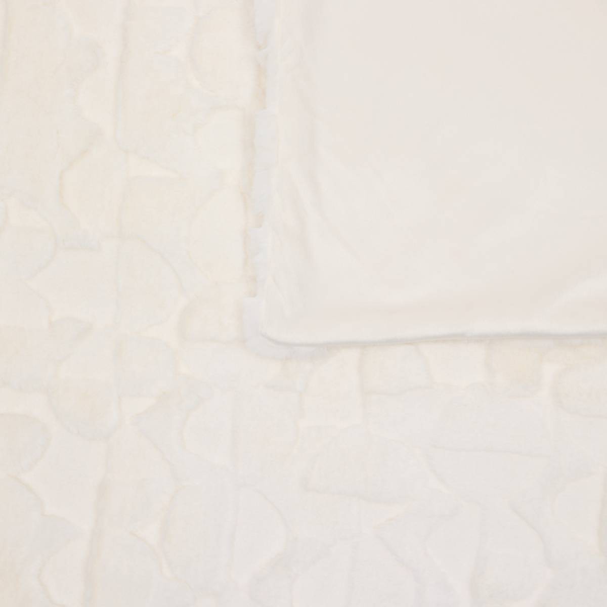 Plaid "Nalia" Bianco, 160x120 cm Bianco