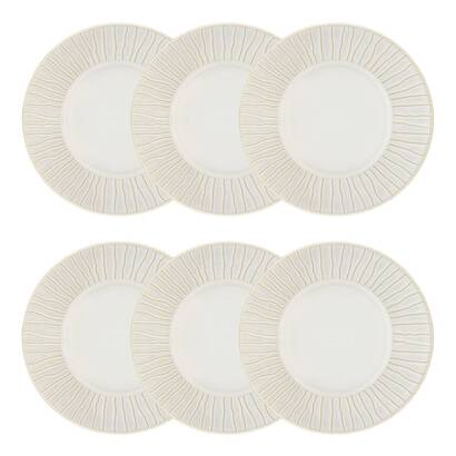 Set di 6 piatti fondi "camille" gres, &Oslash;20 cm