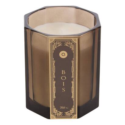 Candela profumata esagonale "lucien" legno, 265 g