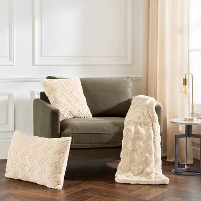 Plaid "nalia" lino beige, 160x120 cm
