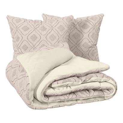 Parure da letto "amy" lino beige, 260x240 cm