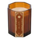 Candela profumata esagonale "Lucien" Pelle, 265 g Cuir