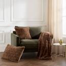 Plaid "Nalia" Marrone tonka, 160x120 cm Marrone tonka