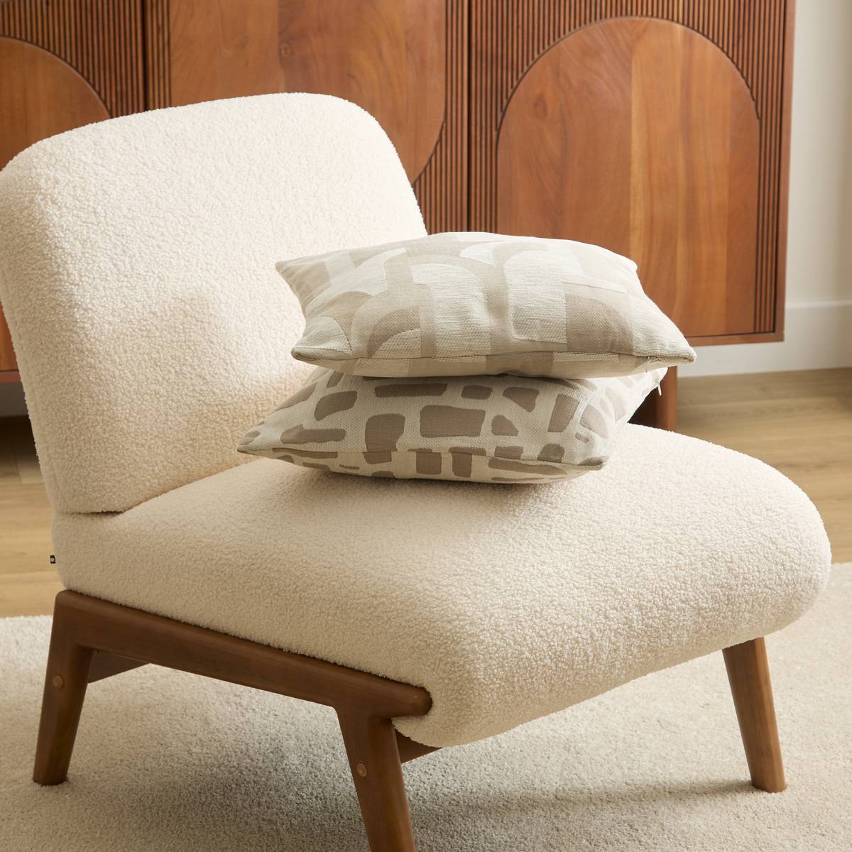 Cuscino "Marlia" Lino Beige, 40x40 cm Beige lino