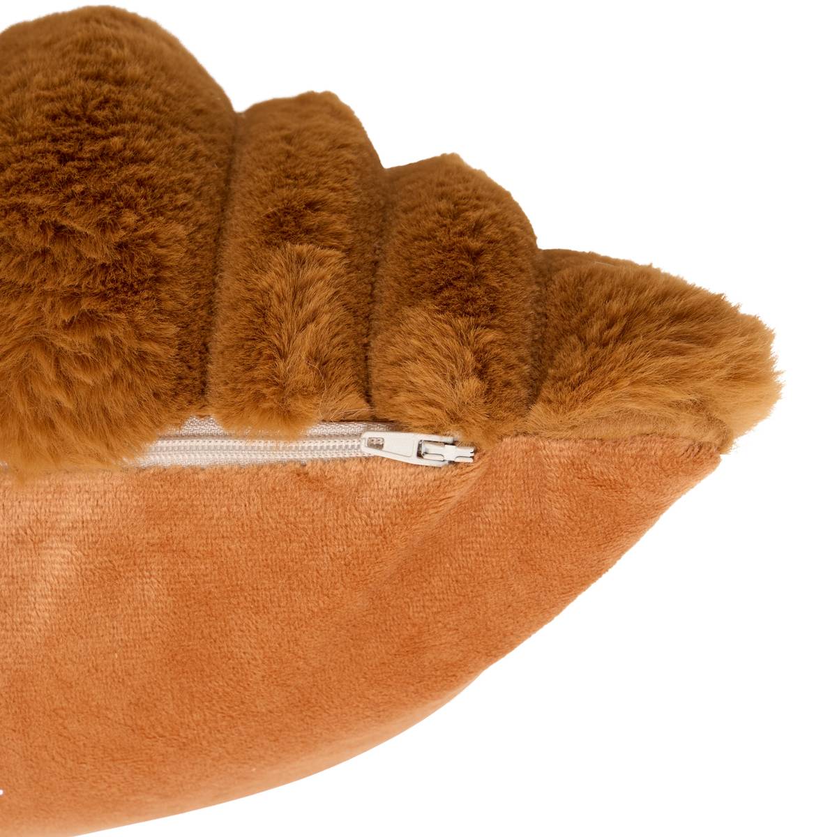 Cuscino "Coti" Marrone cognac, 45x45 cm Marrone cognac