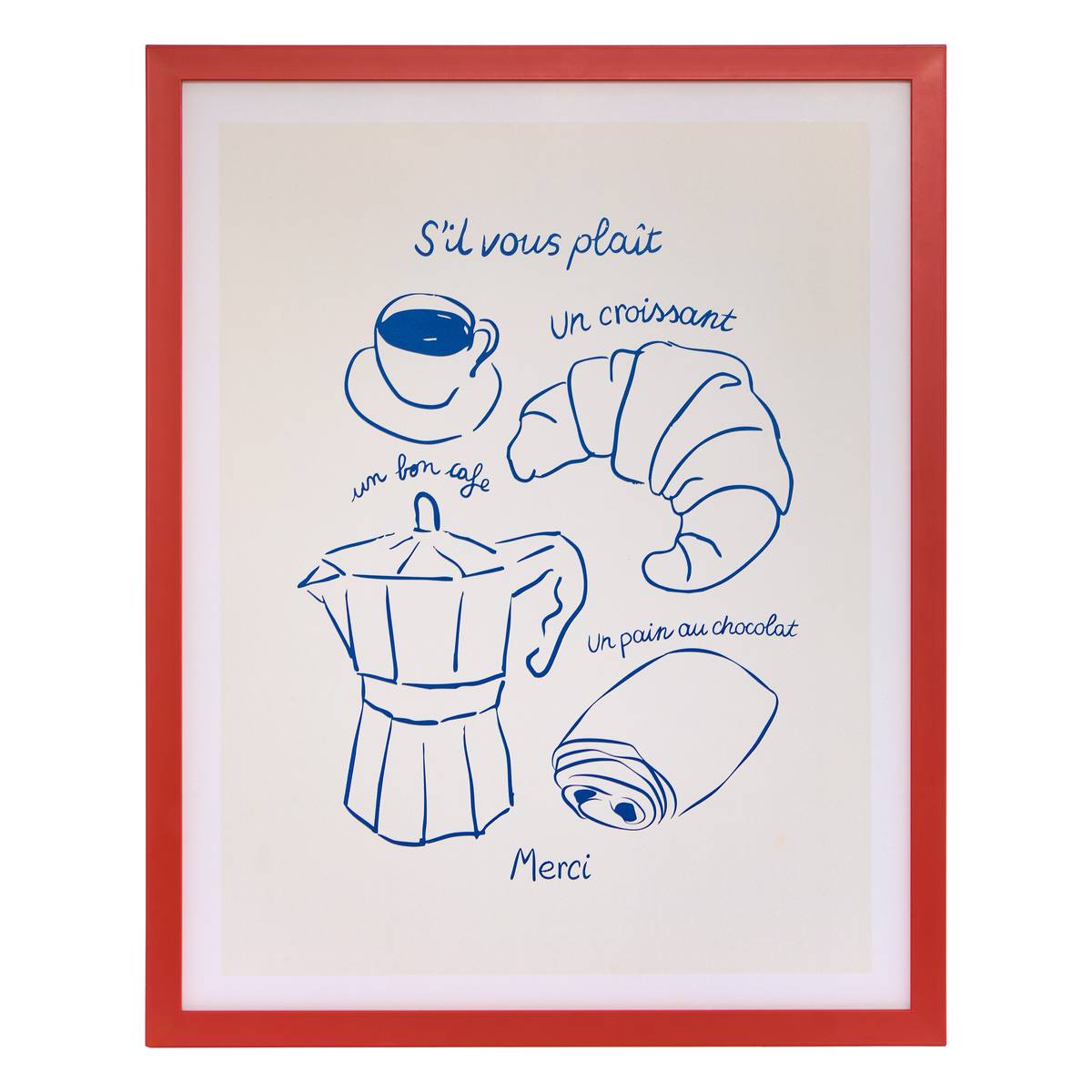 Poster incorniciato "Fra" 40x50 cm, Multicolore Multicolore
