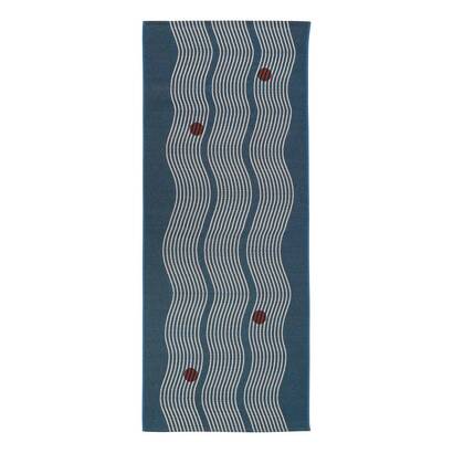 Tappeto "nippon line" blu indaco, 200x75 cm