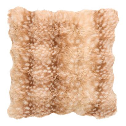 Cuscino "zephy" marrone caramello, 45x45 cm