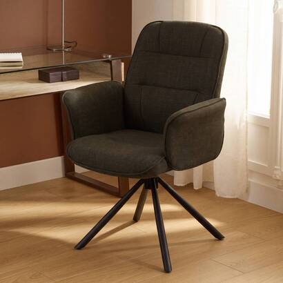 Poltrona da ufficio "sisco" verde kaki, h.98 cm