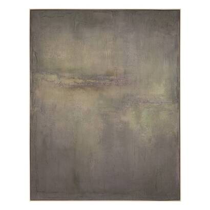 Tela dipinta incorniciata "betty" 148x116 cm, verde