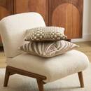 Cuscino "Betima" Lino beige, 45x45 cm Beige lino