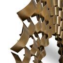 Specchio "Youri" Acciaio inossidabile, Dorato, D.90 cm Oro