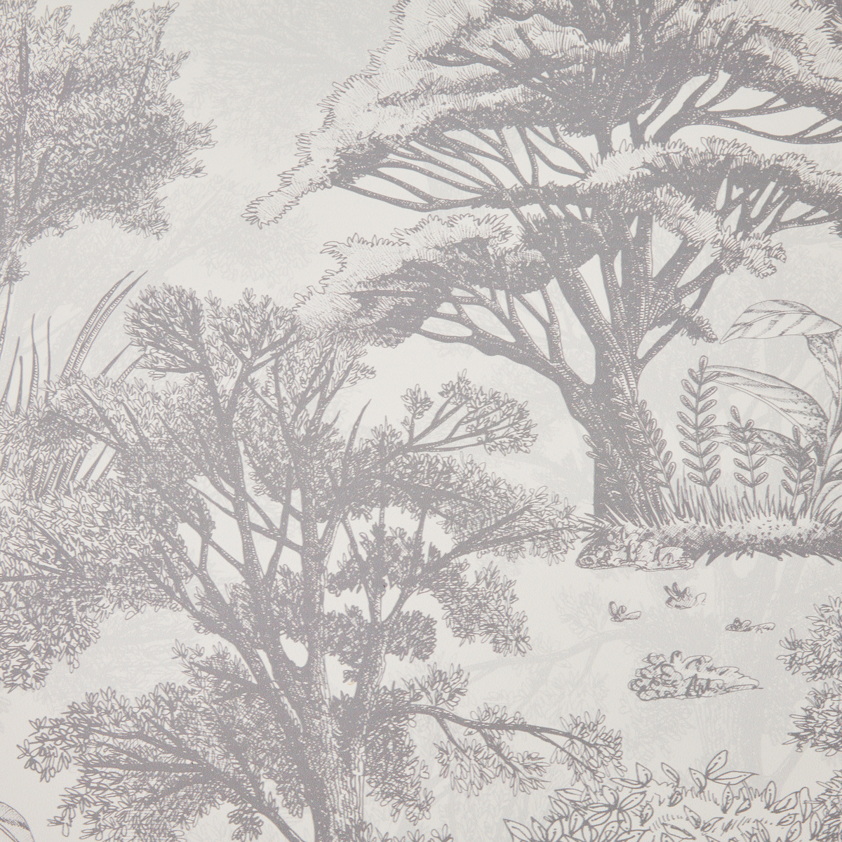 Set di 2 carte da parati "Melina" Grigio, 53x1000 cm Grigio