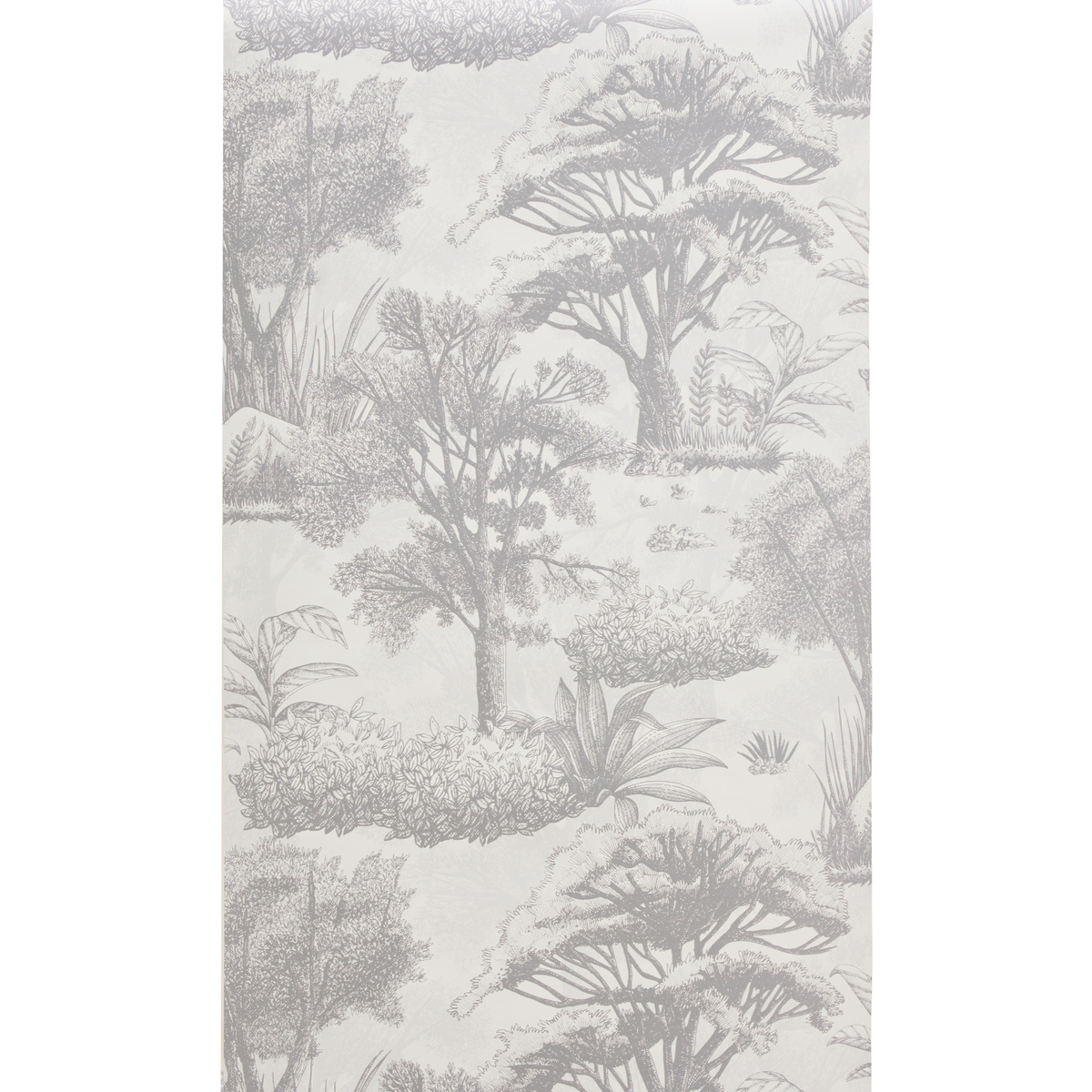 Set di 2 carte da parati "Melina" Grigio, 53x1000 cm Grigio