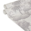 Set di 2 carte da parati "Melina" Grigio, 53x1000 cm Grigio