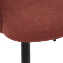Set di 6 sedie "Celeste" Acciaio, Rosa terracotta Rosa terracotta