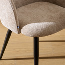 Set di 6 sedie "Celeste" Acciaio, Beige Beige 3