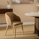 Set di 6 sedie "Celeste" Acciaio, Bronzo Bronzo