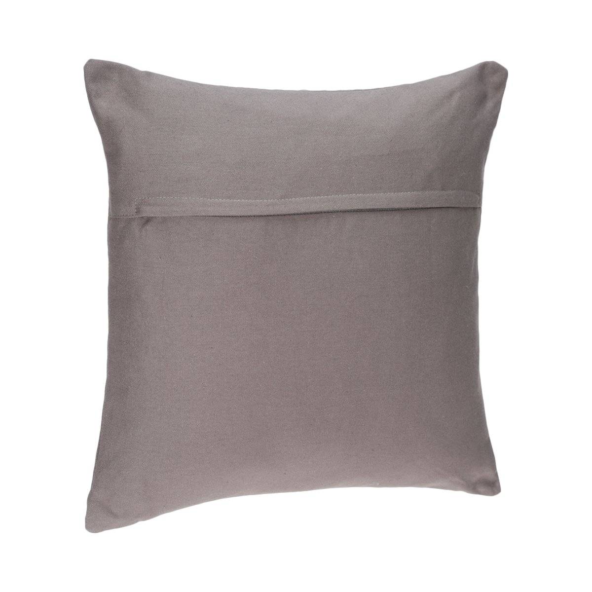 Cuscino sfoderabile, cotone Grigio, 38x38 cm Grigio