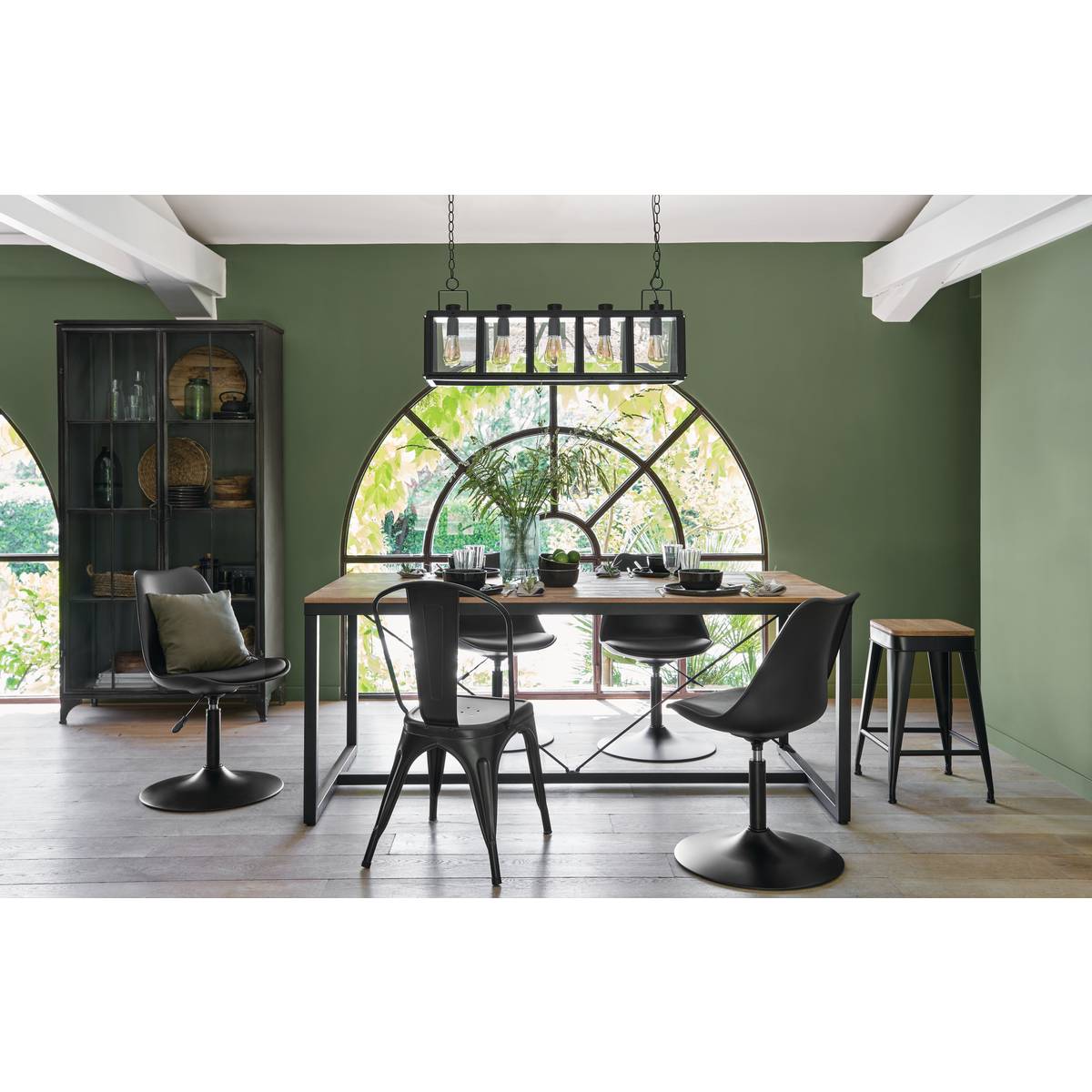 Tavolo da pranzo "Edena" Acacia, L.180 cm Legno naturale