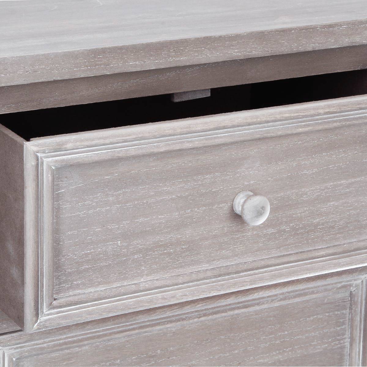 Cassettiera a 6 cassetti "Charme" 45 x 128 cm Legno naturale