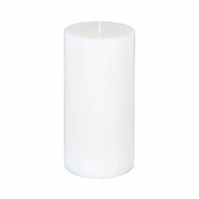 Candela rustica "olia" bianco, 445g