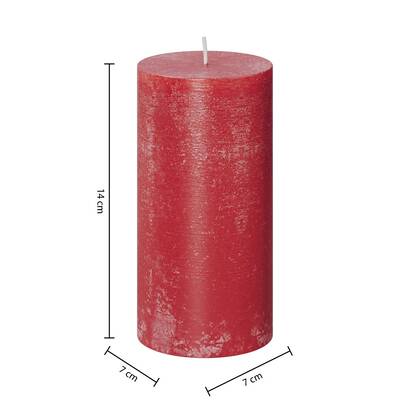 Candela rustica "olia" rosso, 445g