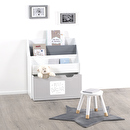 Libreria per bambini su ruote Grigio, H.70 cm Grigio
