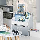 Libreria per bambini su ruote Grigio, H.70 cm Grigio
