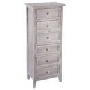 Cassettiera a 6 cassetti "Charme" 45 x 128 cm Legno naturale