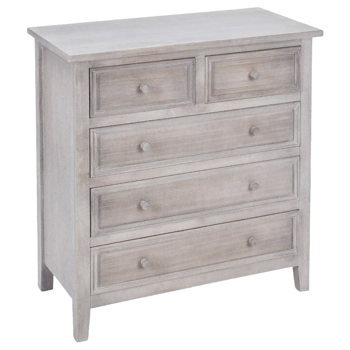 Cassettiera a 5 cassetti "Charme" 72,5 x 81 cm Legno naturale
