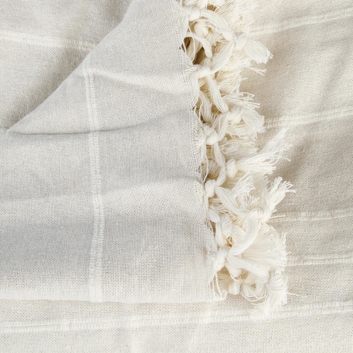 Coperta da letto "Anjali" Bianco avorio, 250x230 cm Bianco avorio