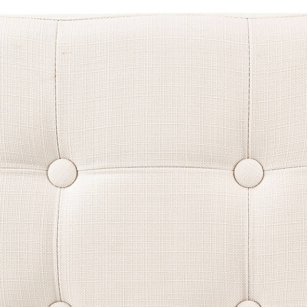 Pouf doppio pieghevole "Lysandre" Beige, 76x38 cm Beige