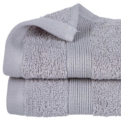 Asciugamano ospite "essentiel" grigio talpa, 30x50 cm, 400 g/m&sup2;