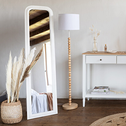Specchio "adele" bianco, h.160 cm