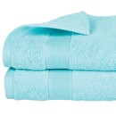 Telo doccia "Essenziale" Cotone, Blu turchese, 70x130 cm, 400 g/m&sup2; Blu turchese