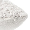 Cuscino in pelliccia riccia Beige, 45x45 cm Beige