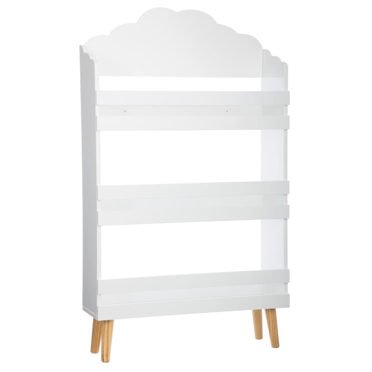 Libreria per bambini "Nuvola" Bianco, H.100 cm Bianco