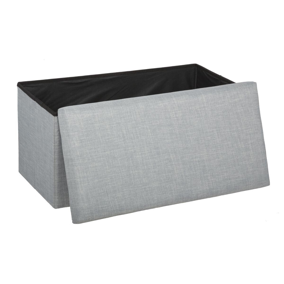 Pouf pieghevole doppio "Tomaz" Grigio topo Grigio topo