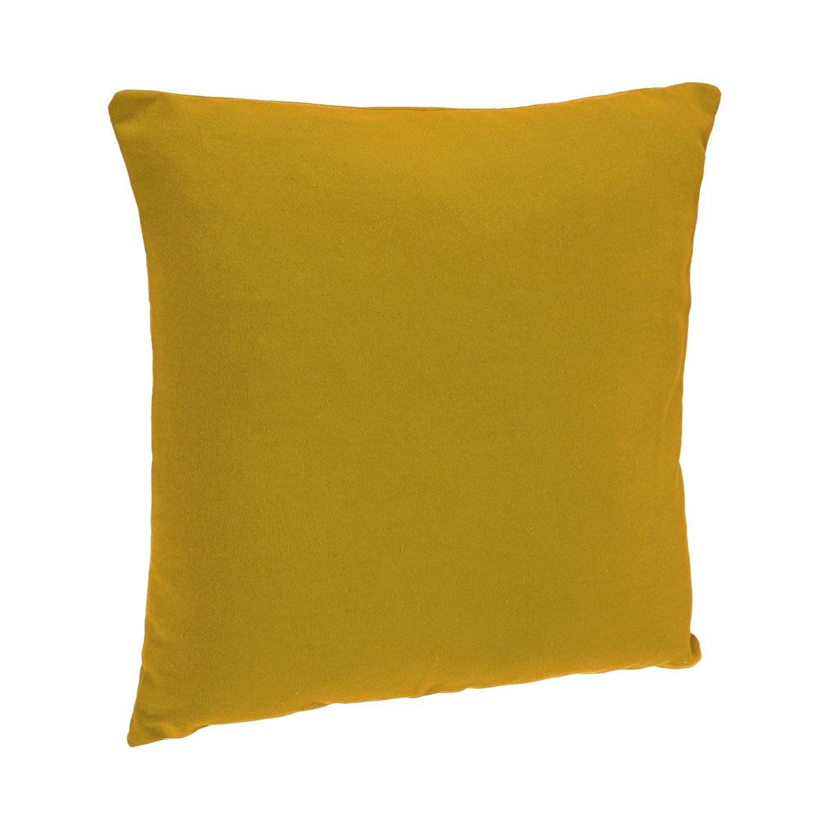 Cuscino sfoderabile, cotone Giallo, 38x38 cm Giallo